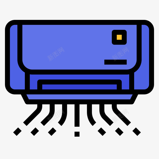 空调酒店201线性颜色svg_新图网 https://ixintu.com 空调 酒店 线性 颜色