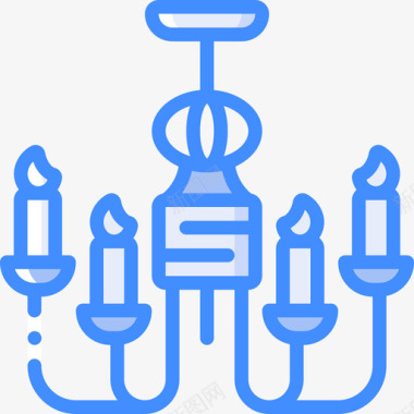 吊灯古董2蓝色图标