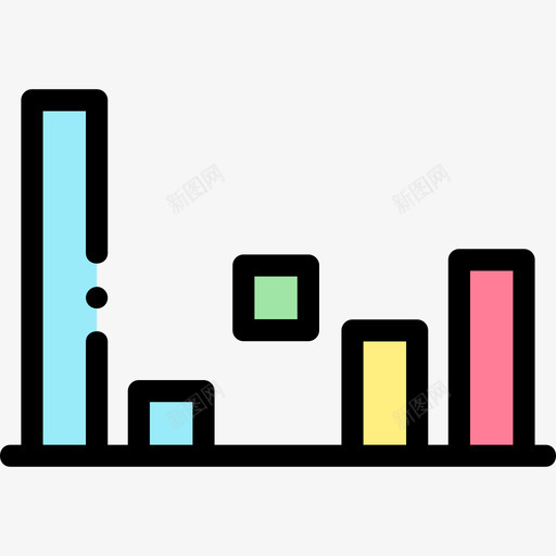 瀑布信息图形元素8线性颜色svg_新图网 https://ixintu.com 瀑布 信息 图形 元素 线性 颜色