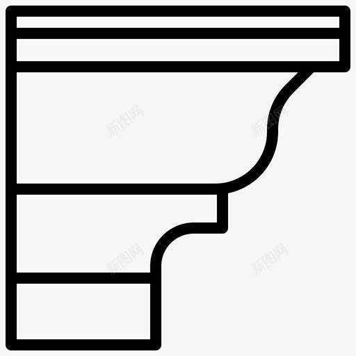 檐口建筑73线性svg_新图网 https://ixintu.com 檐口 建筑 线性