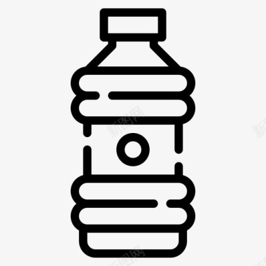 塑料瓶产品包装2线性图标