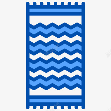 沙滩巾夏季21号蓝色图标