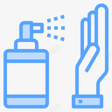 清洁喷雾洗手液3蓝色图标