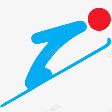 冬奥会-跳台滑雪图标