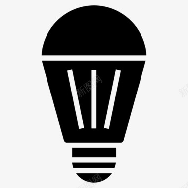 led灯泡电灯节能器图标