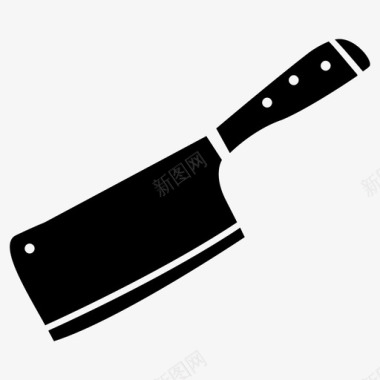 肉刀厨师刀切肉刀图标