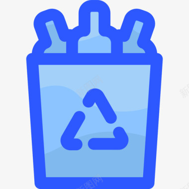 回收容器生态223蓝色图标