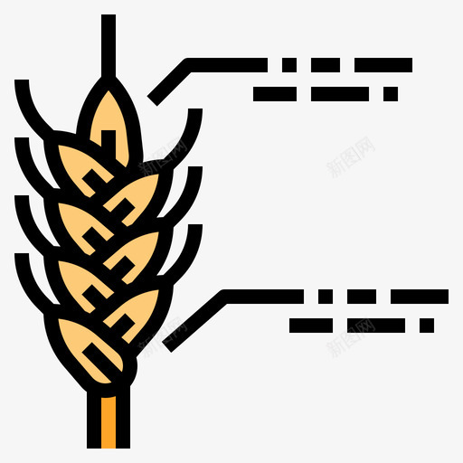 小麦智能农场70线性颜色svg_新图网 https://ixintu.com 小麦 智能 农场 线性 颜色