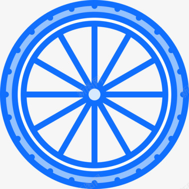 轮子39号自行车蓝色图标