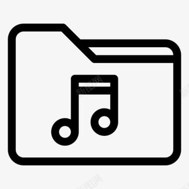 音乐文件夹存档音频图标