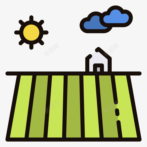 田野39村线性颜色svg_新图网 https://ixintu.com 田野 39村 线性 颜色