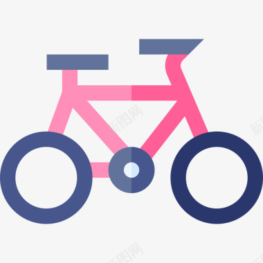 自行车青少年2岁平板图标