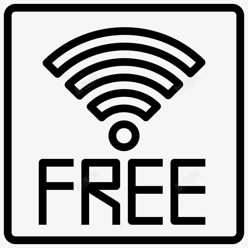 Wifi小工具43线性svg_新图网 https://ixintu.com Wifi 小工 工具 线性