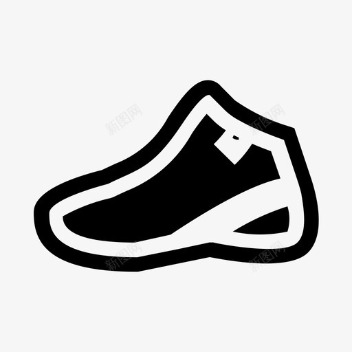 鞋篮球运动鞋svg_新图网 https://ixintu.com 篮球 运动鞋 运动 贴纸