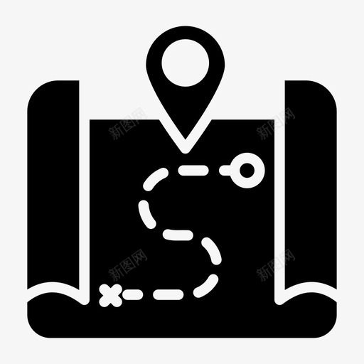 地图导航位置位置指针svg_新图网 https://ixintu.com 地图 导航 位置 指针 定位器 图钉 方向 标志 标志符 符号 矢量