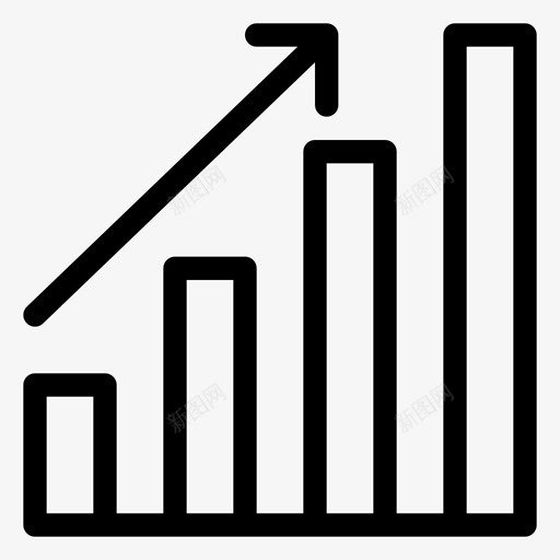 进度增加分析业务svg_新图网 https://ixintu.com 进度 增加 业务 分析 图表 上升 财务