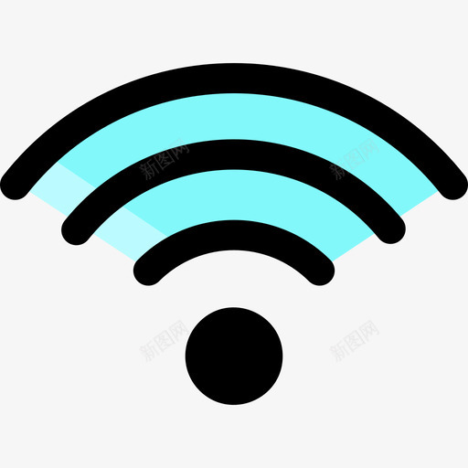 Wifi信号互联网技术26线性彩色svg_新图网 https://ixintu.com Wifi 信号 互联网 技术 线性 彩色