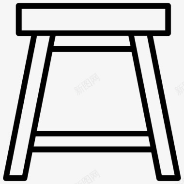 凳子长凳椅子图标