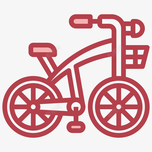 自行车游乐园60红色svg_新图网 https://ixintu.com 自行车 游乐园 红色