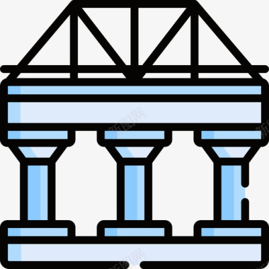 桥梁3号高速公路线形颜色图标