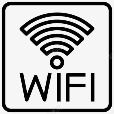 Wifi博物馆101线性图标