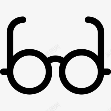 眼镜文案58直线型图标