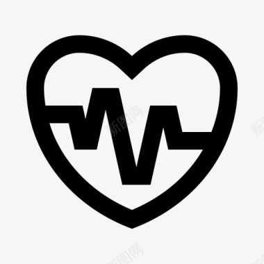 心律有氧训练心跳图标
