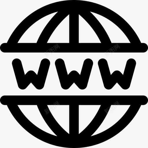 Www互联网技术24线性svg_新图网 https://ixintu.com Www 互联网 技术 线性
