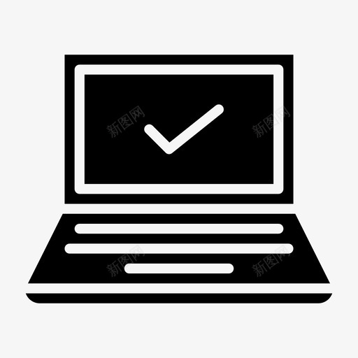 笔记本电脑选择正确完成svg_新图网 https://ixintu.com 笔记本 电脑 选择 完成 正确 标记 营销 技术 字形