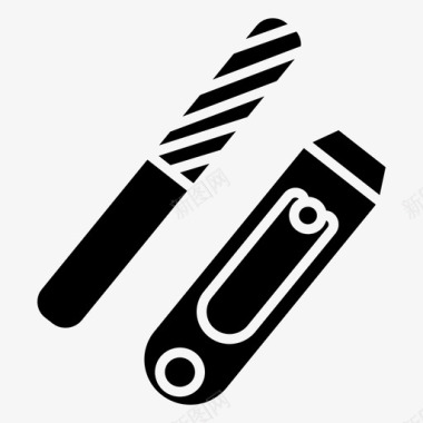 指甲刀锉刀指甲艺术图标