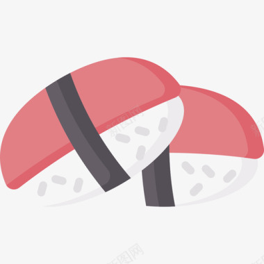寿司卷国际食品17扁平图标
