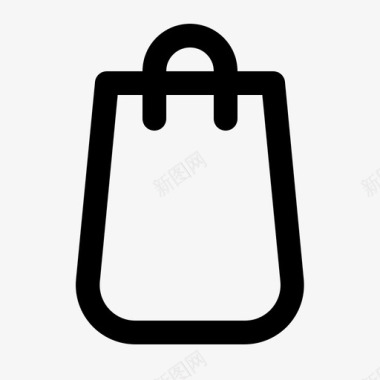 购物袋纸袋电子商务图标
