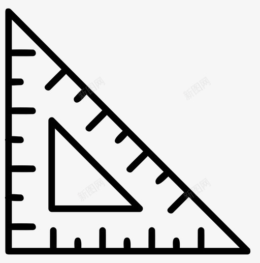 鲁勒测量铅笔svg_新图网 https://ixintu.com 鲁勒 测量 铅笔 尺子 比例尺 三角形 回到 学校