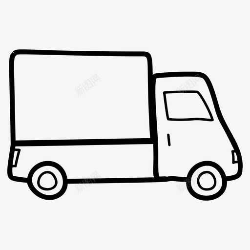 送货车汽车货运svg_新图网 https://ixintu.com 送货 货车 汽车 货运 运输 车辆 运输线 矢量 矢量图 图标