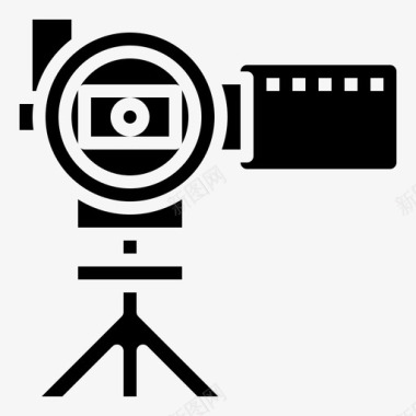 摄像机视频制作21填充图标