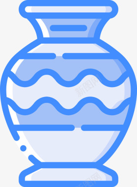 花瓶古董2蓝色图标
