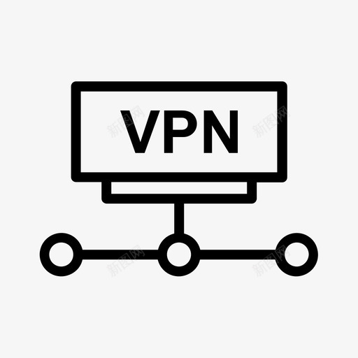 Vpn保护和安全22线性svg_新图网 https://ixintu.com Vpn 保护 安全 线性