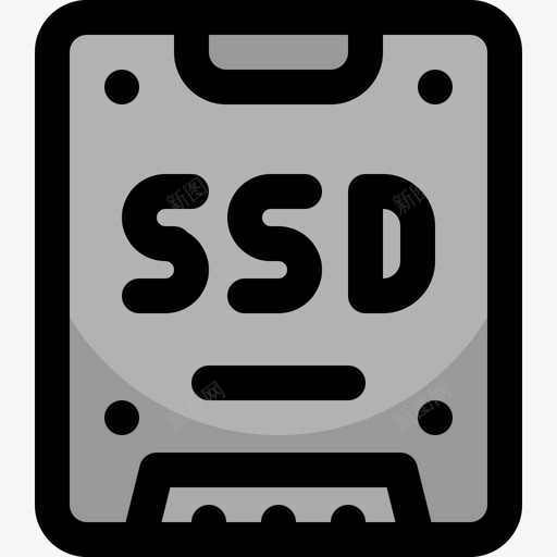 Ssd磁盘计算机硬件40线性彩色svg_新图网 https://ixintu.com Ssd 磁盘 计算机 硬件 线性 彩色