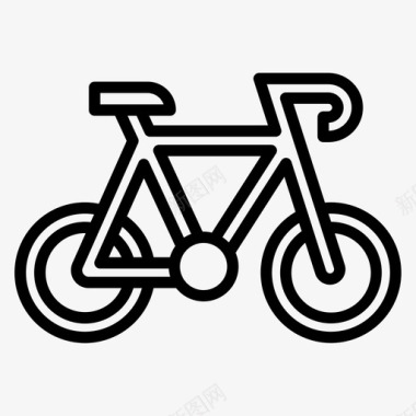 自行车运动器材33直线型图标