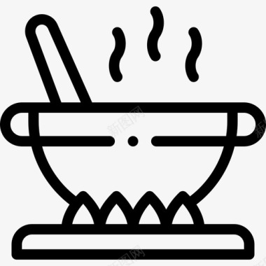 烹饪锅78家直列式图标