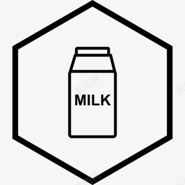 牛奶饮料包装图标