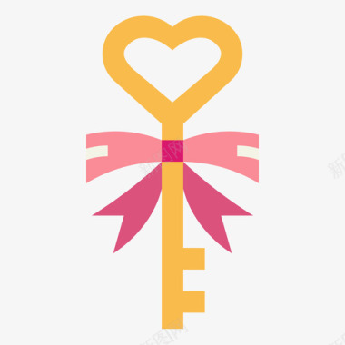 钥匙爱情和情人节7平装图标