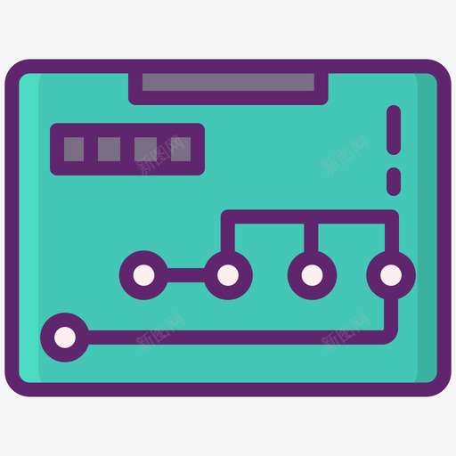 线路板diy12线性颜色svg_新图网 https://ixintu.com 线路板 diy 线性 颜色