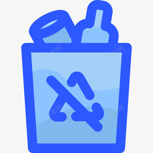 回收容器生态223蓝色svg_新图网 https://ixintu.com 回收 容器 生态 蓝色
