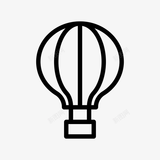热气球马戏团101直线型svg_新图网 https://ixintu.com 热气球 马戏团 直线 线型