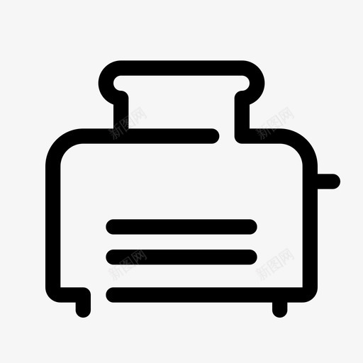 烤面包机早餐家用svg_新图网 https://ixintu.com 厨房用具 烤面包 面包机 早餐 家用 厨房