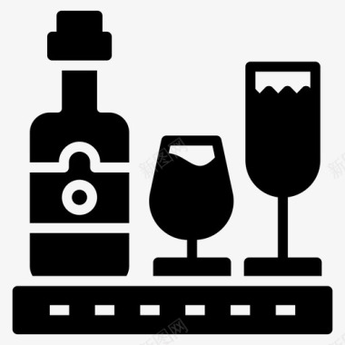 酒杯酒液体图标