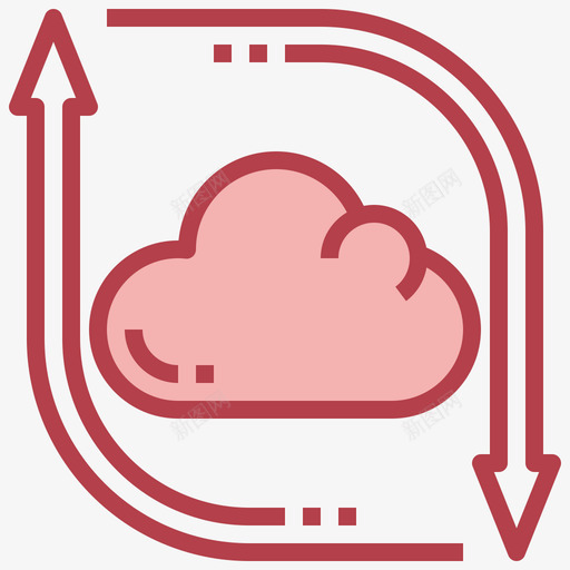 同步网络技术17红色svg_新图网 https://ixintu.com 同步 网络技术 红色