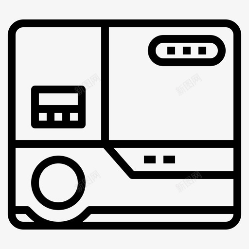 投影仪多媒体82轮廓svg_新图网 https://ixintu.com 投影仪 多媒体 轮廓