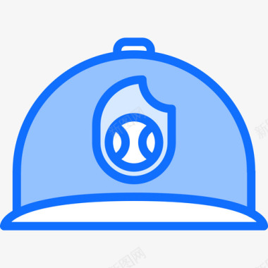 棒球帽52号蓝色图标